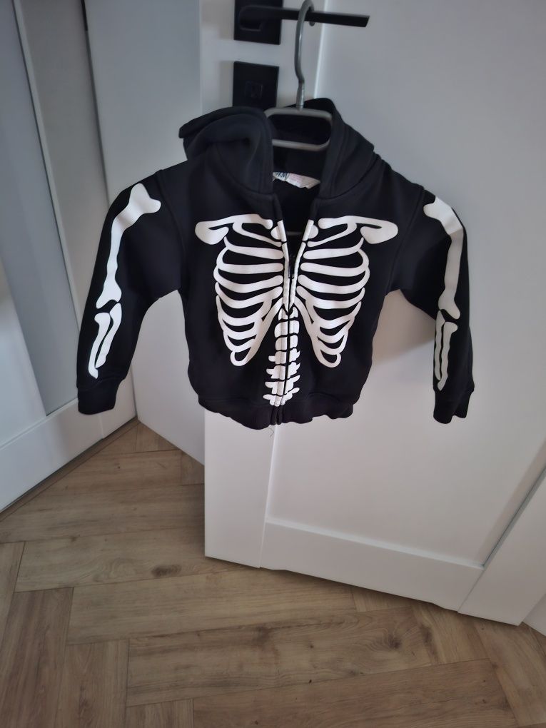 Bluza H&M halloween kościotrup
