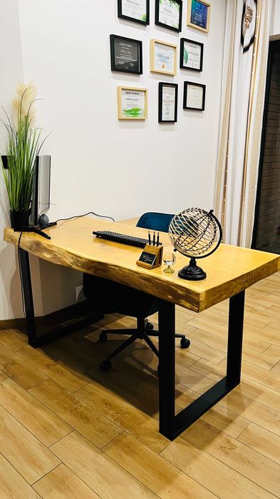 Biurko dębowe robione na zamówienie 2 sztuki Odbiór tylko do 26.11.25