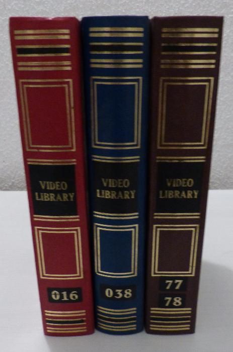 Capas Cassete VHS a imitar livros