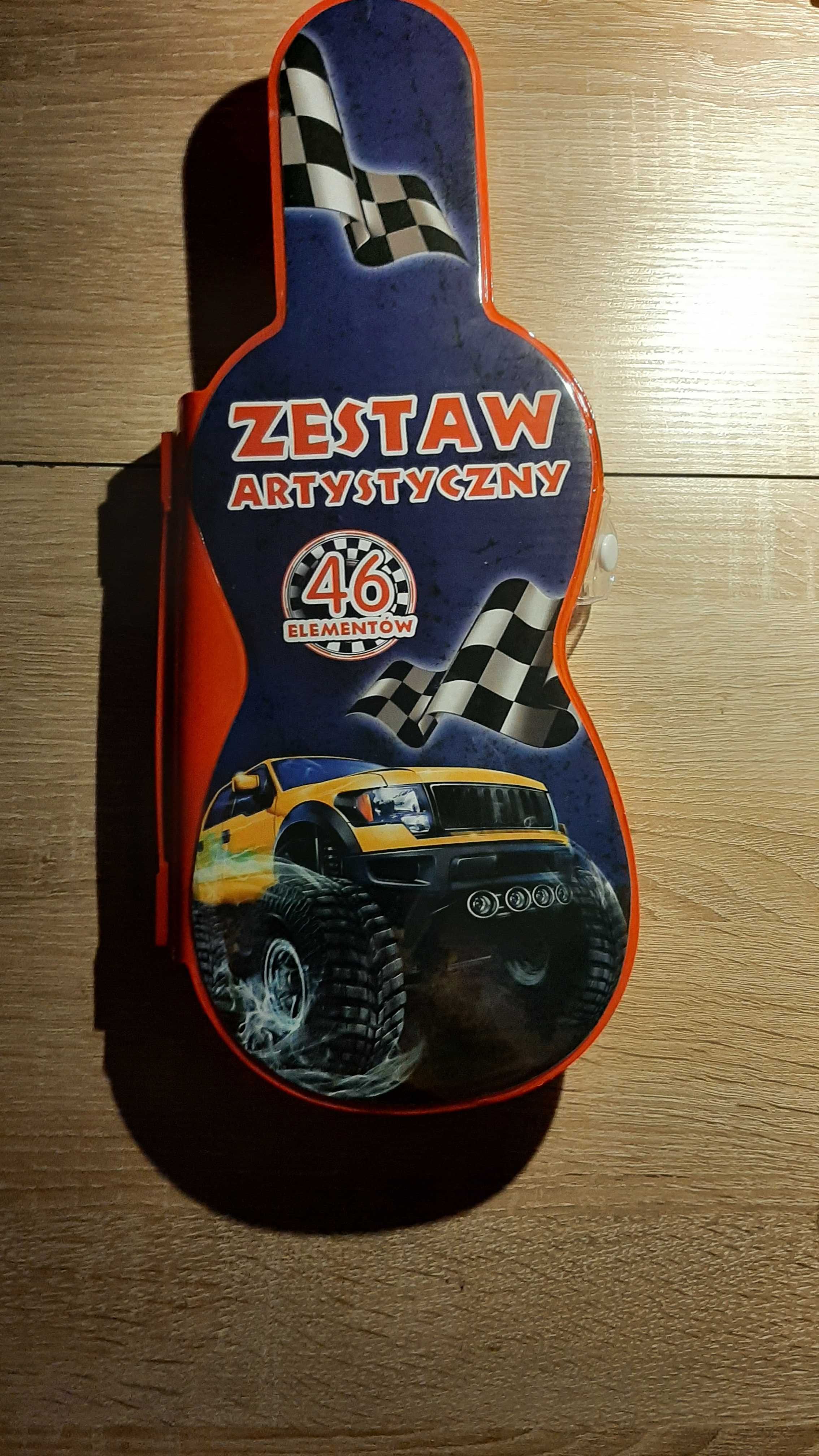 Nowy Zestaw artystyczny dla dzieci 45 elementów farbki kredki mazaki