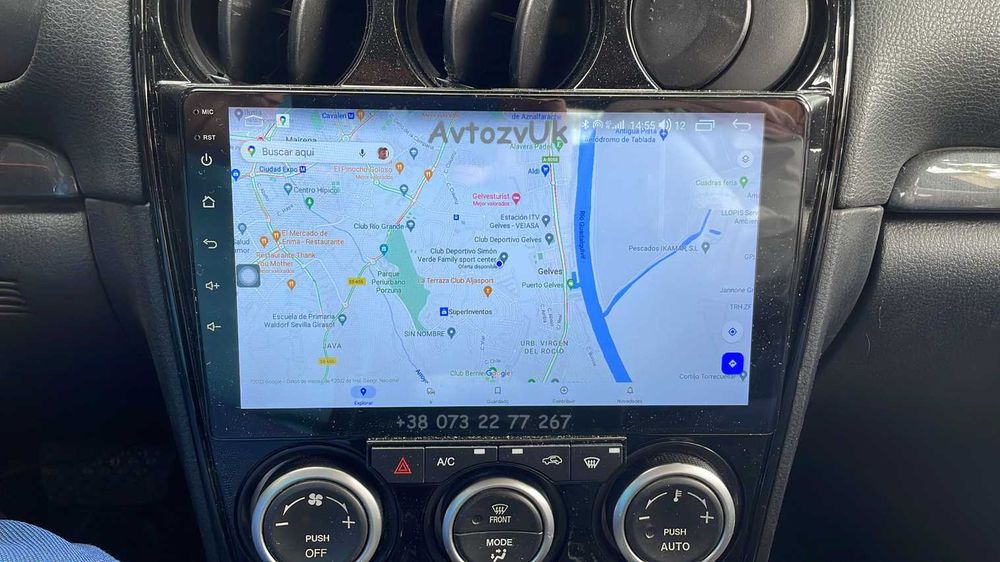Android 14 MAZDA 6 GPS TV USB Дисплей Tesla Мазда 6 CarPlay Магнитола