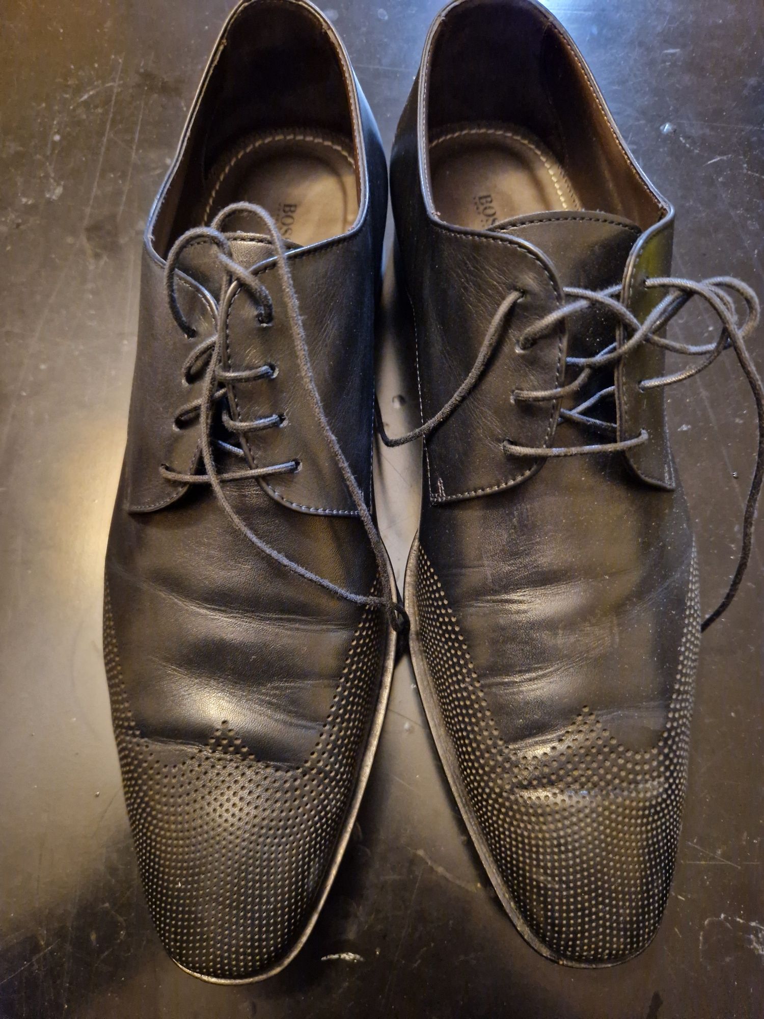 Czarne buty Hugo Boss