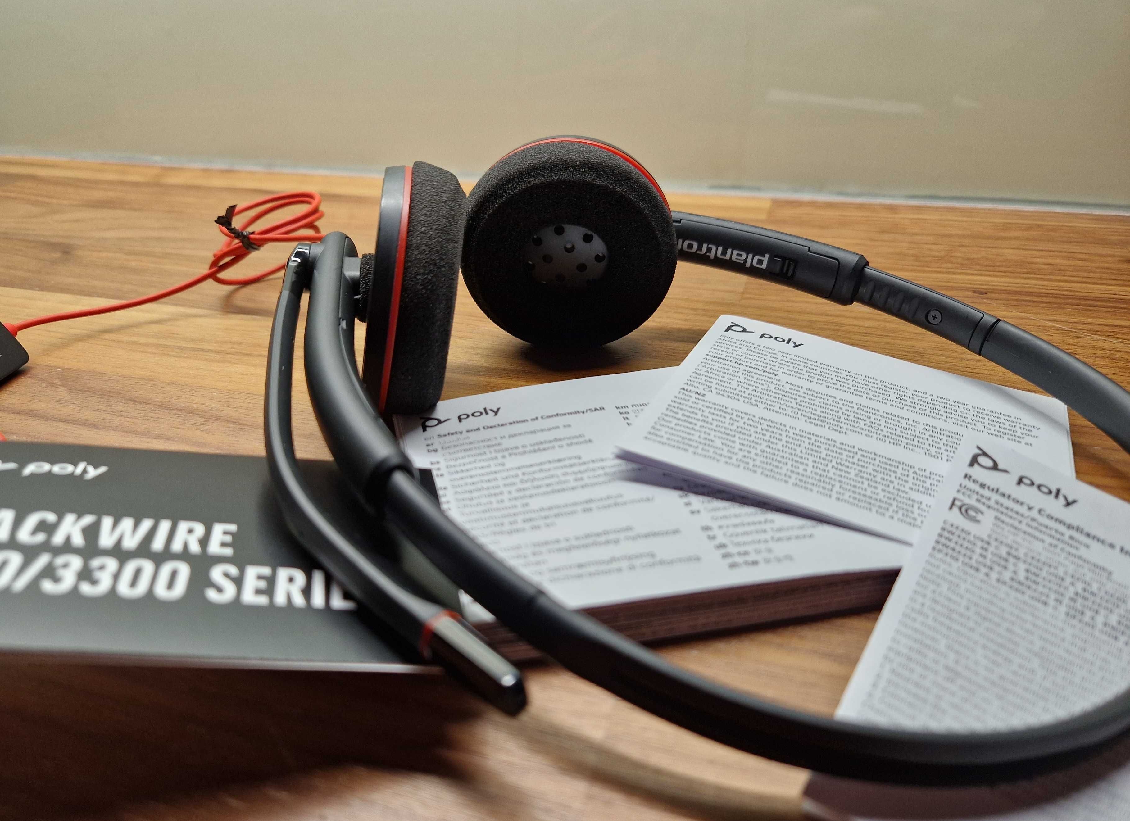 Słuchawki z mikrofonem Plantronics Blackwire C3220 USB-A USB-C