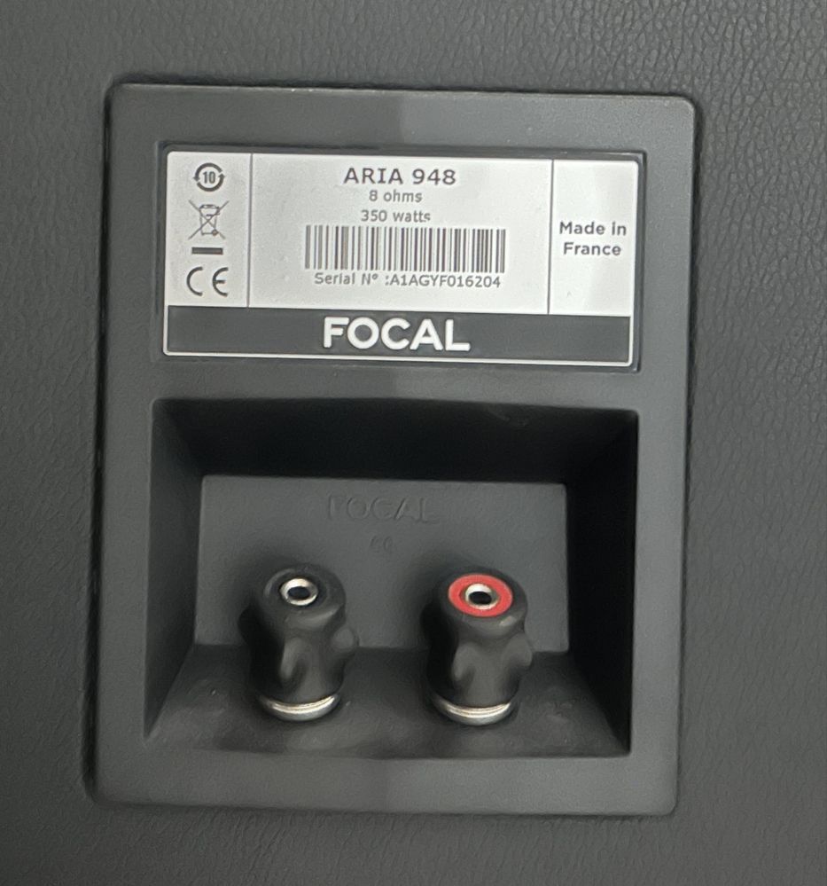 Kolumny podłogowe Focal Aria 948 czarny mat. 1 wlasciciel !