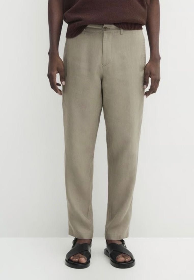 Calças Massimo Dutti 100% linho novas