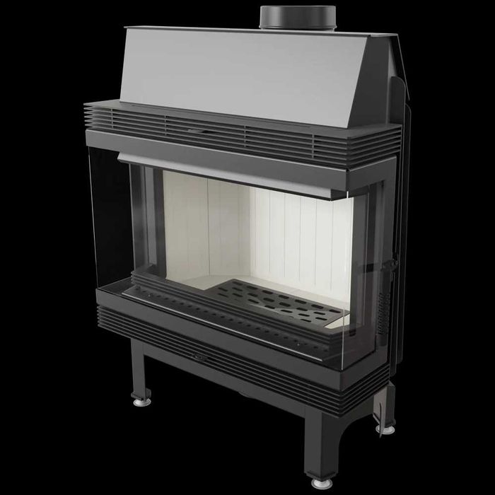 Kominek powietrzny stalowy BLANKA trójstronny BS 11 kW