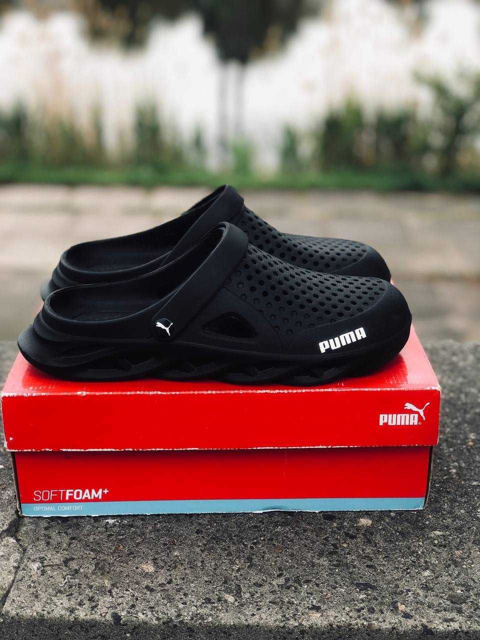 Тапочки Puma Agua cat мужские повседневные. Шлепанцы Пума мужские Хит!