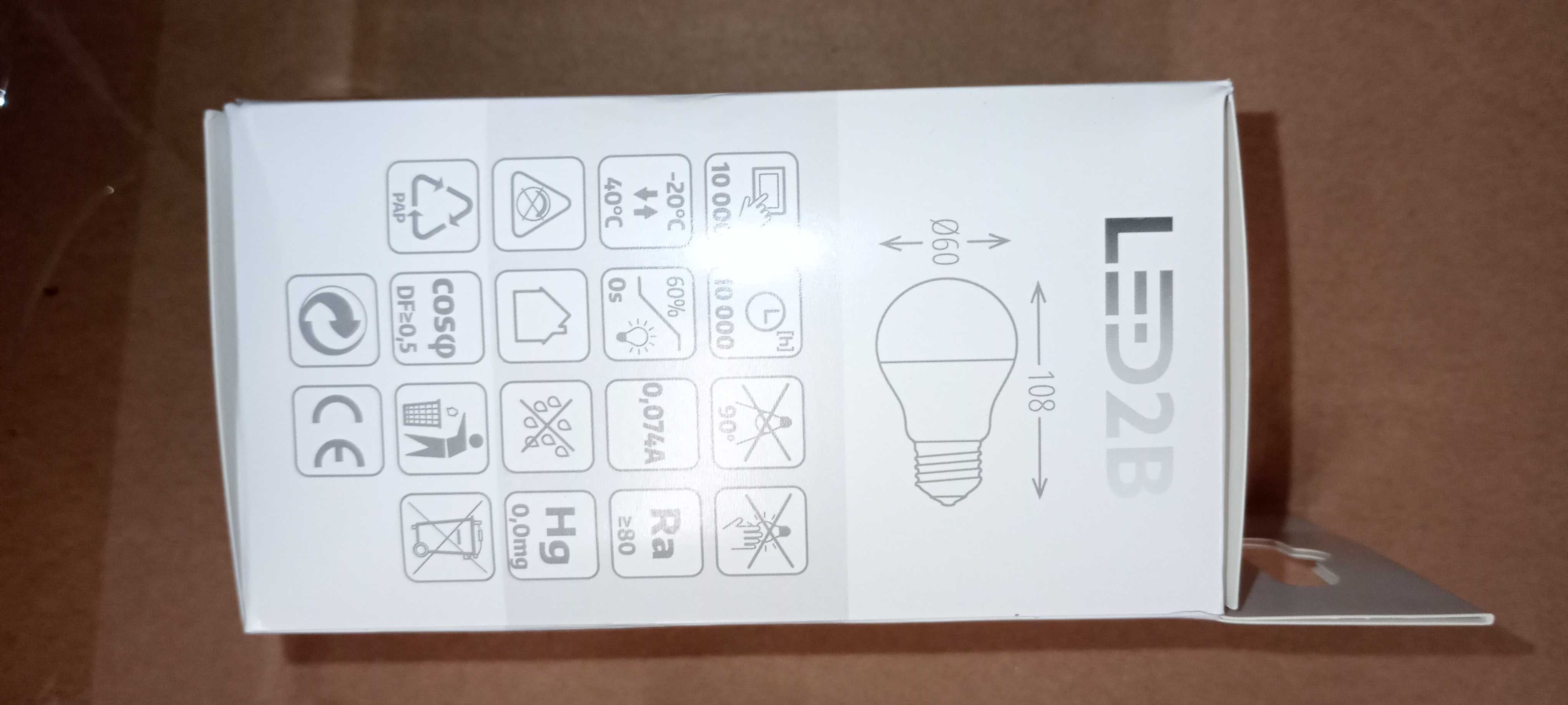 Żarówka LED bańka E27 8,5W 4000K