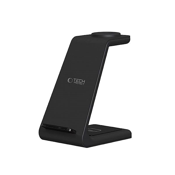 Stacja ładująca Tech-Protect QI15W-A36/3w1 dla Android - czarna