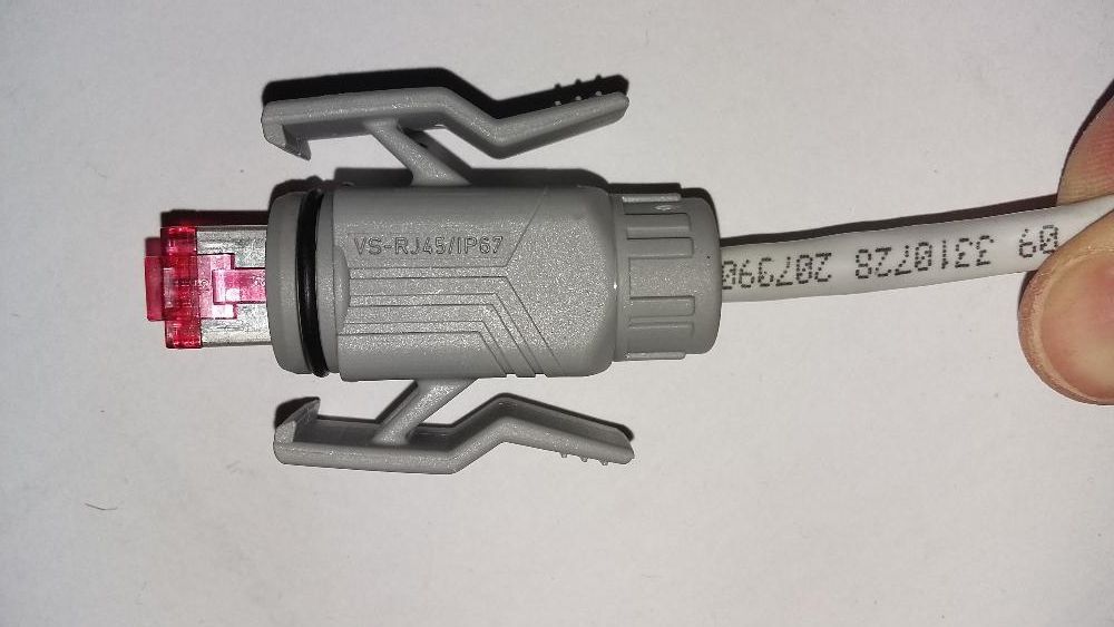 3 szt kabel IP67 IP66 RJ45,LAN VS-RJ45 wodoszczelny patchcord paczkord