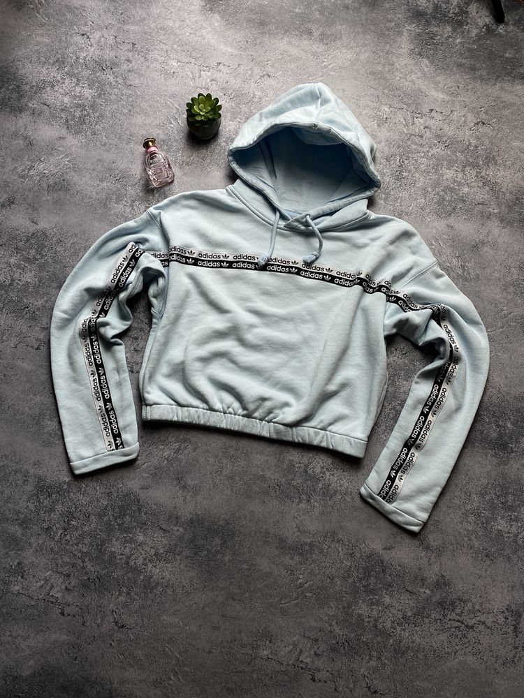 Женская кофта/ худи Adidas Cropped Hoodie!