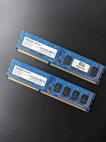 Память DDR3 8gb (2x4gb) для ПК AMD AV34G1001H1-UO 1600