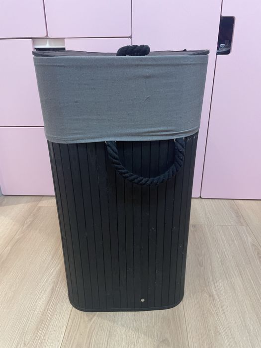 Kosz na pranie Gockowiak 100 l Czarno-szary