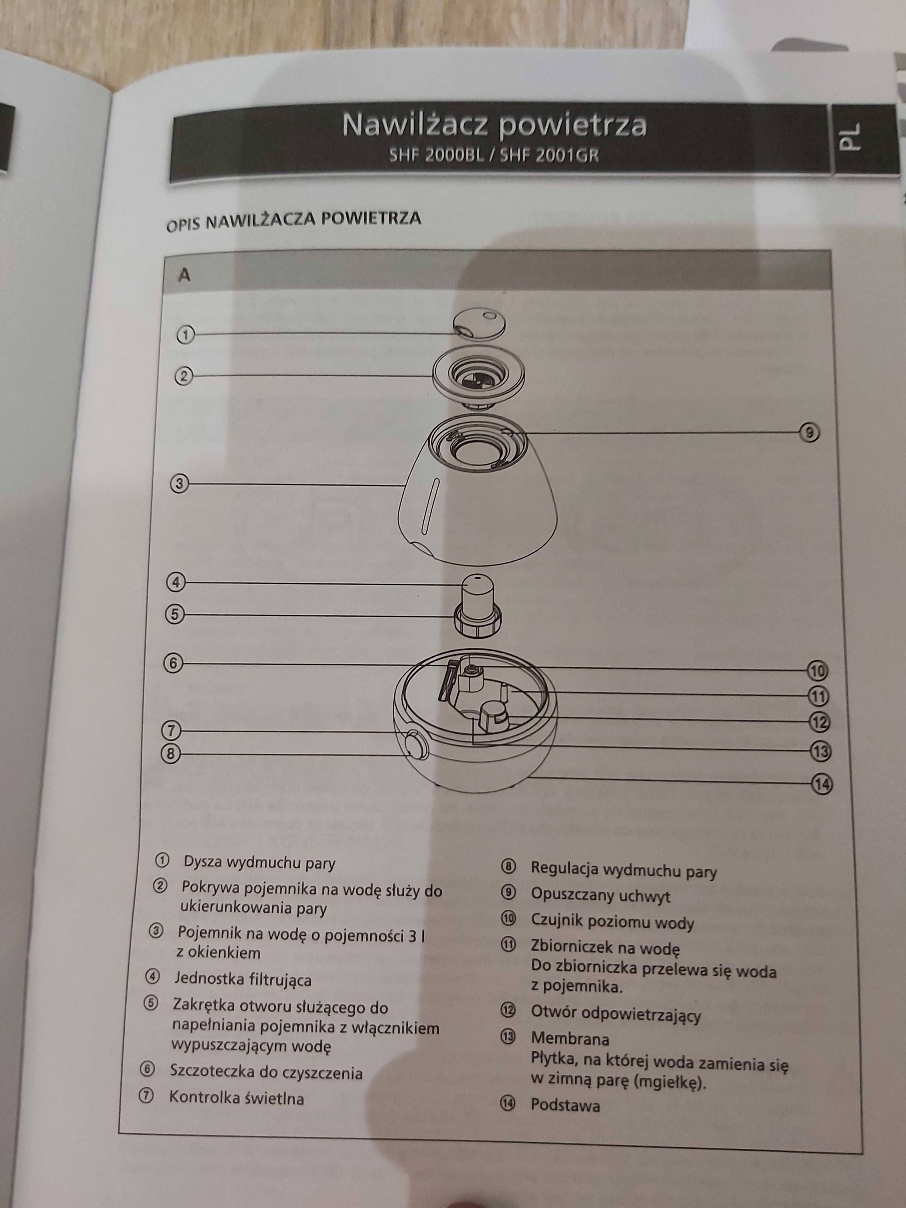 Nawilżacz ultradźwiękowy wysokiej częstotliwości Sencor SHF 2000BL