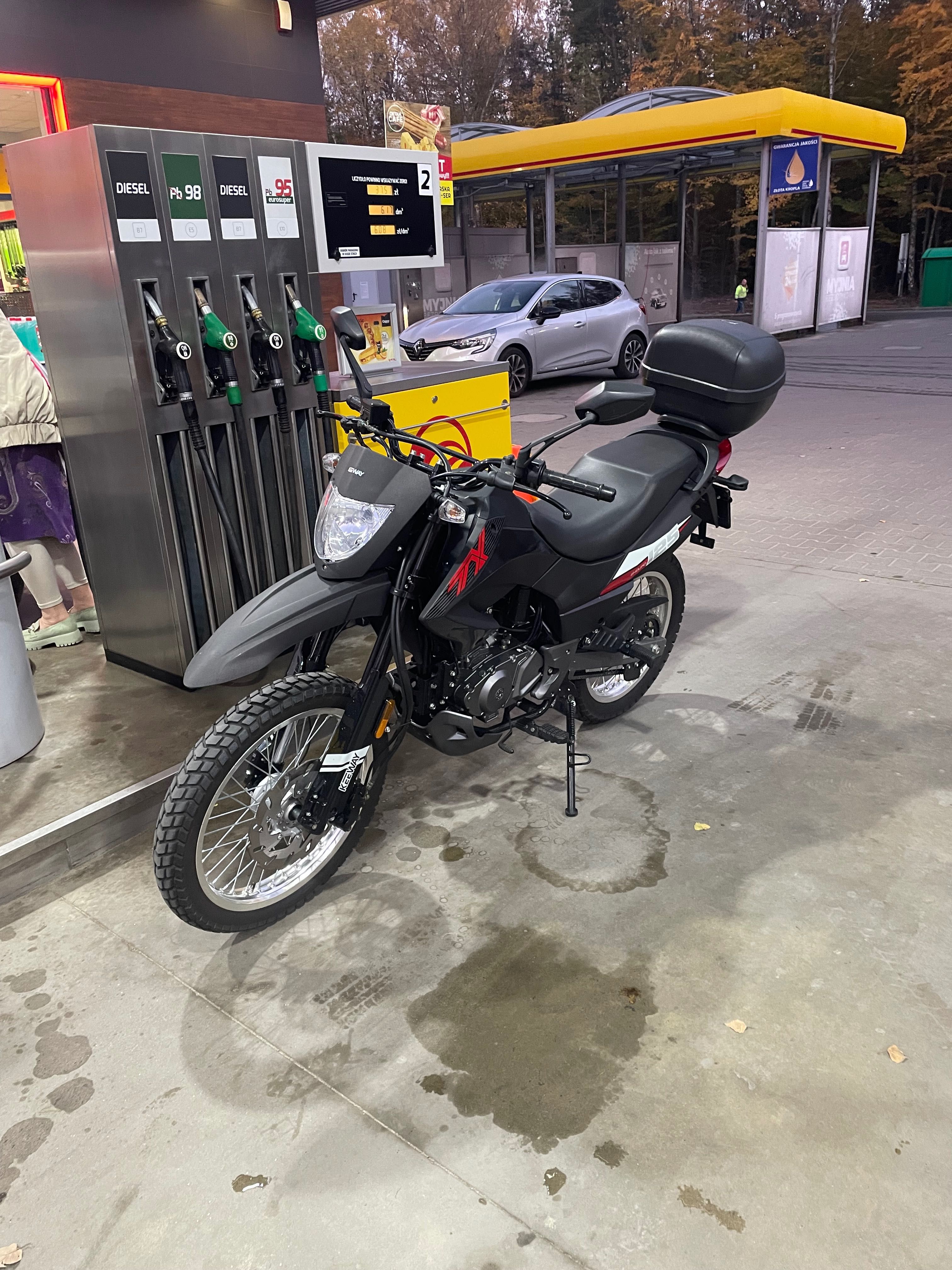 Motocykl Keeway tx125 kufer, nowy napęd, enduro, piękny