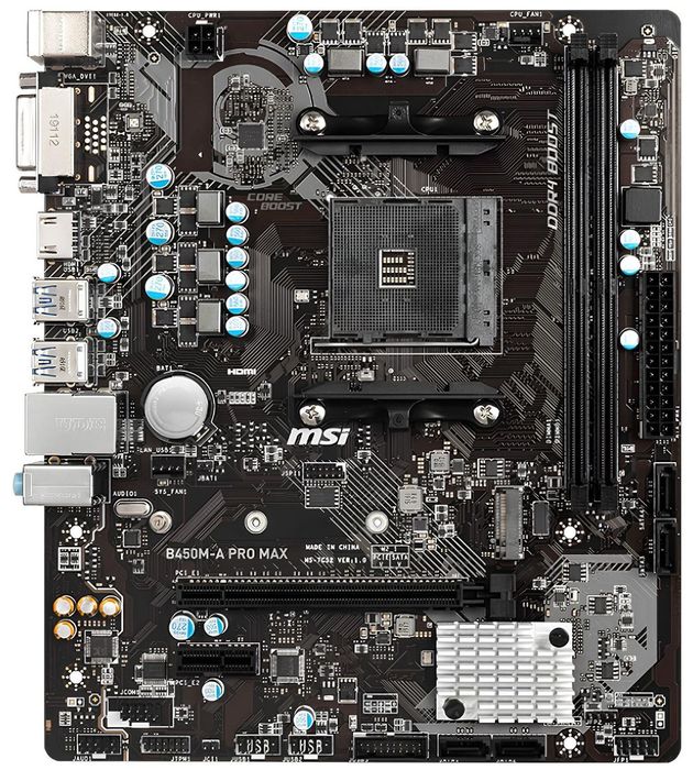Płyta Główna Micro Atx Msi B450M-A Pro Max (W) (B) (U)