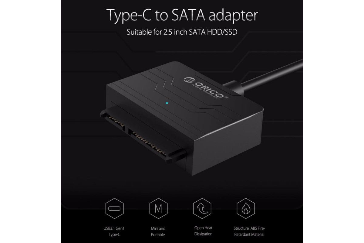 Адаптер перехідник Orico 27UTS-C3 з USB 3.1 Type C на SATA III для 2,5