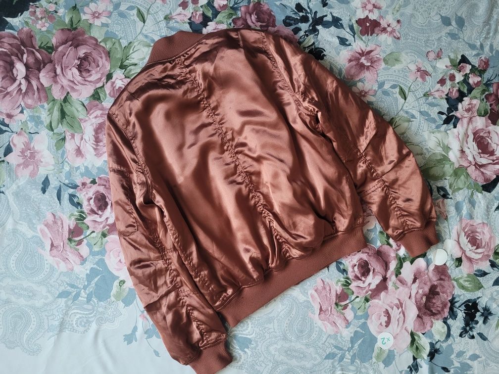 Satynowa kurtka typu bomber Topshop,  rozn.S/M