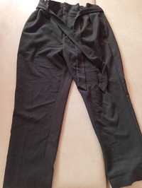 Spodnie Damskie Czarne Proste Klasyczne Wysoki Stan 42 H&M Nowe