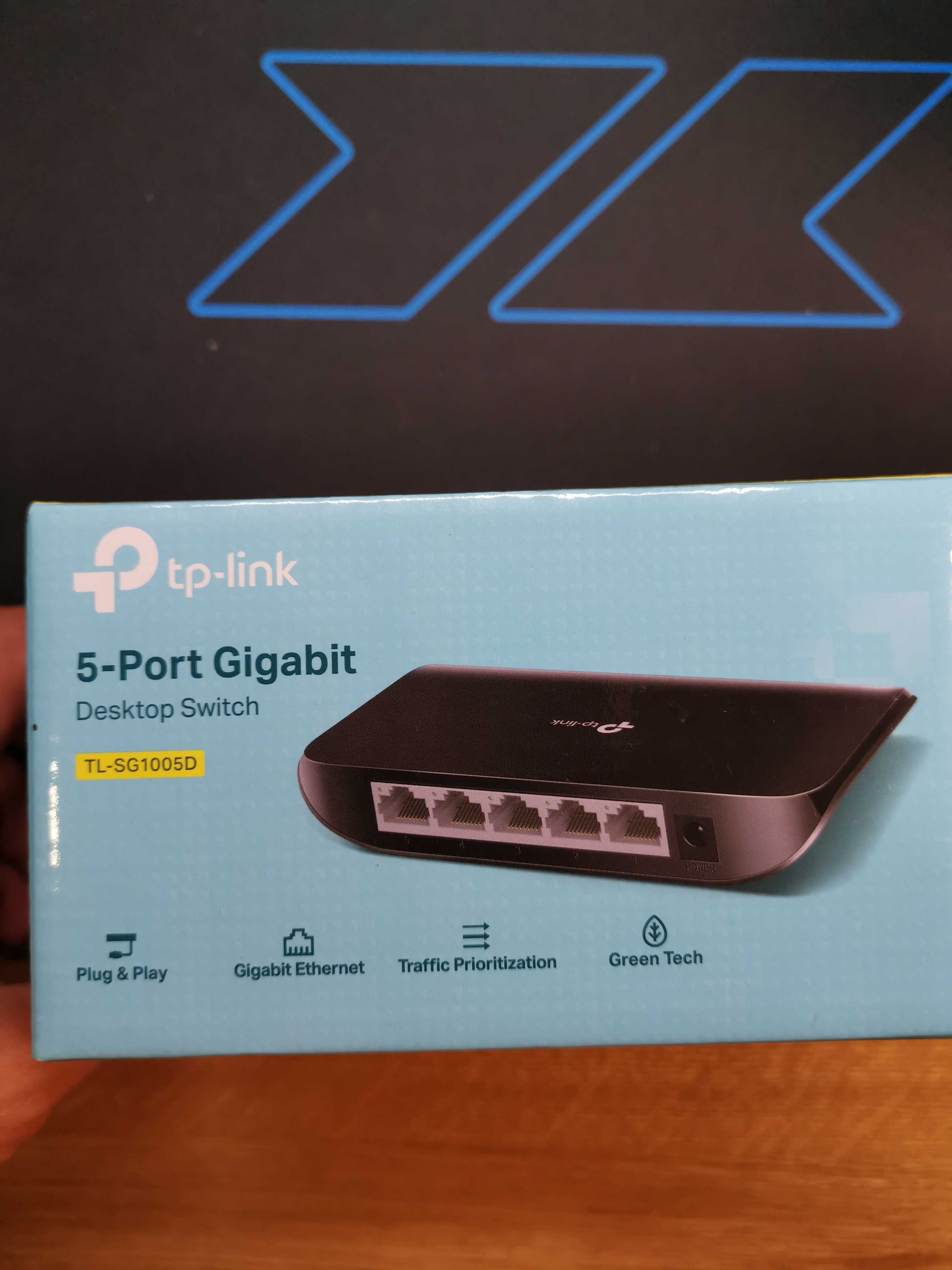 Gigabit Switch Tp-link Desktop de 5 Portas - Preto