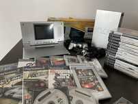 Playstation 2 konsola ekran eyetoy 32 gry srebrna