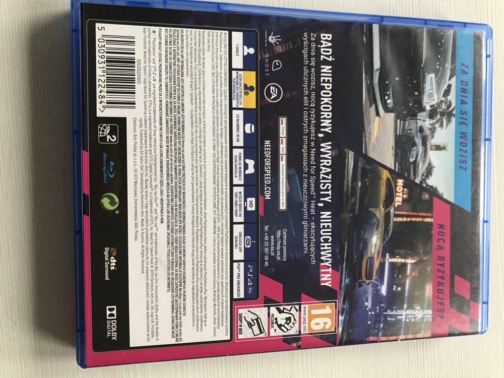 NFS heat need for speed wyścigi pl gra na ps4 gry playstation