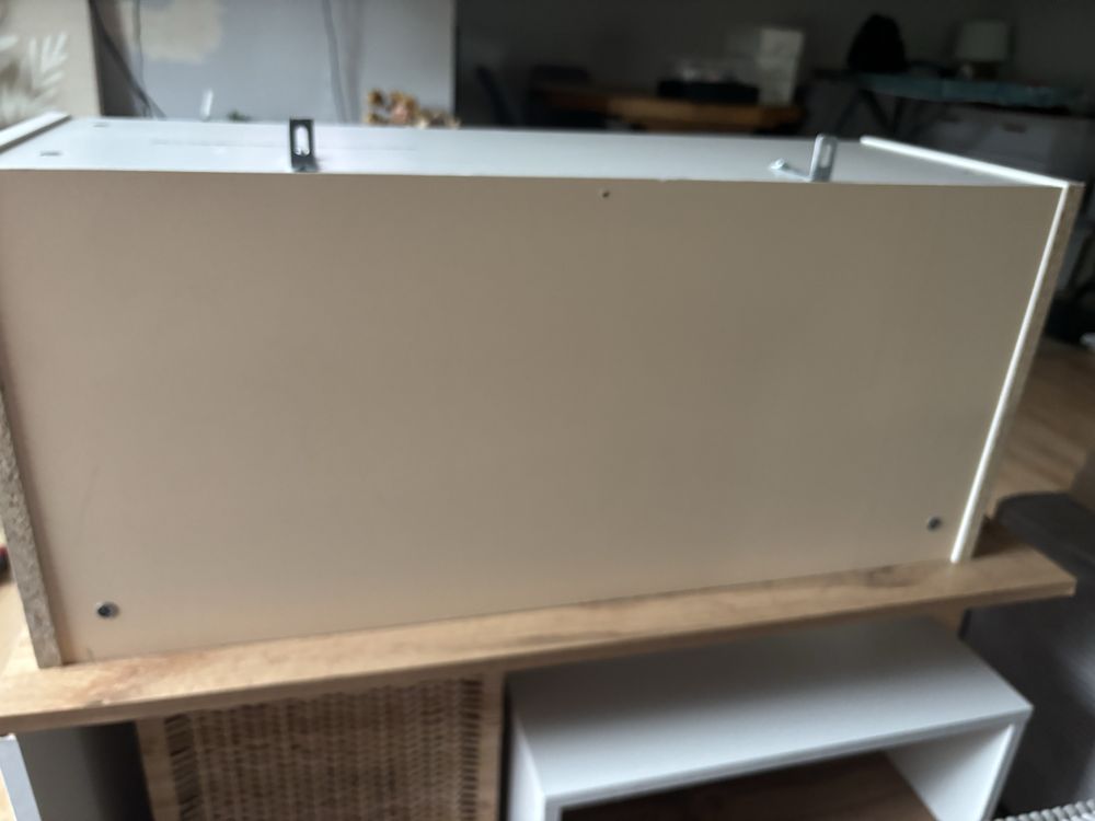 Nadstawka, szafka Ikea Billy, biala , szklane drzwi