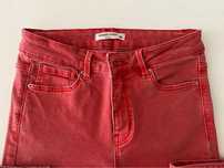 Calças vermelhas skinny