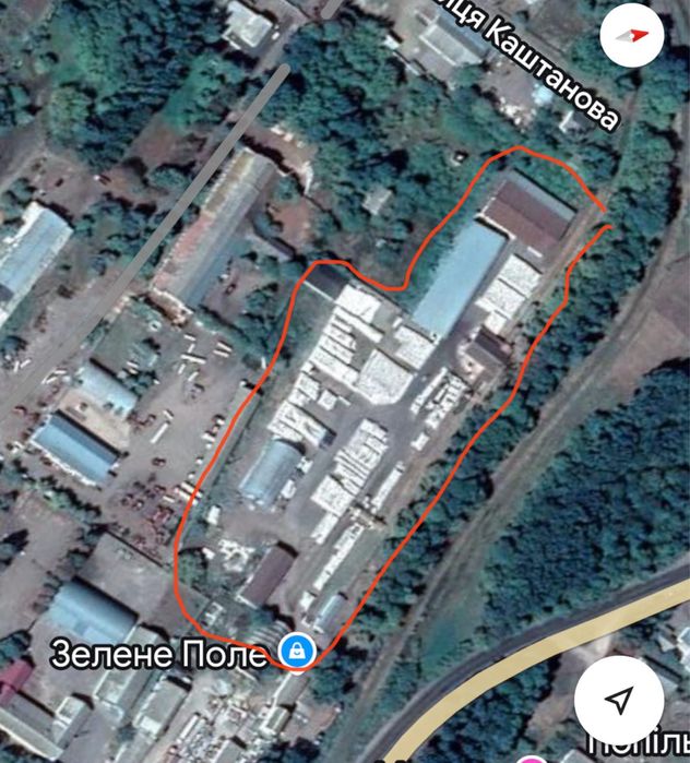 Продаж/Співпраця: 1,5 га території з залізничною колією