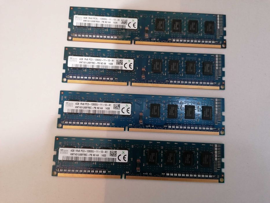 Pamięć 16GB 4x4GB DDR3 PC3L 1600MHz SKHYNIX