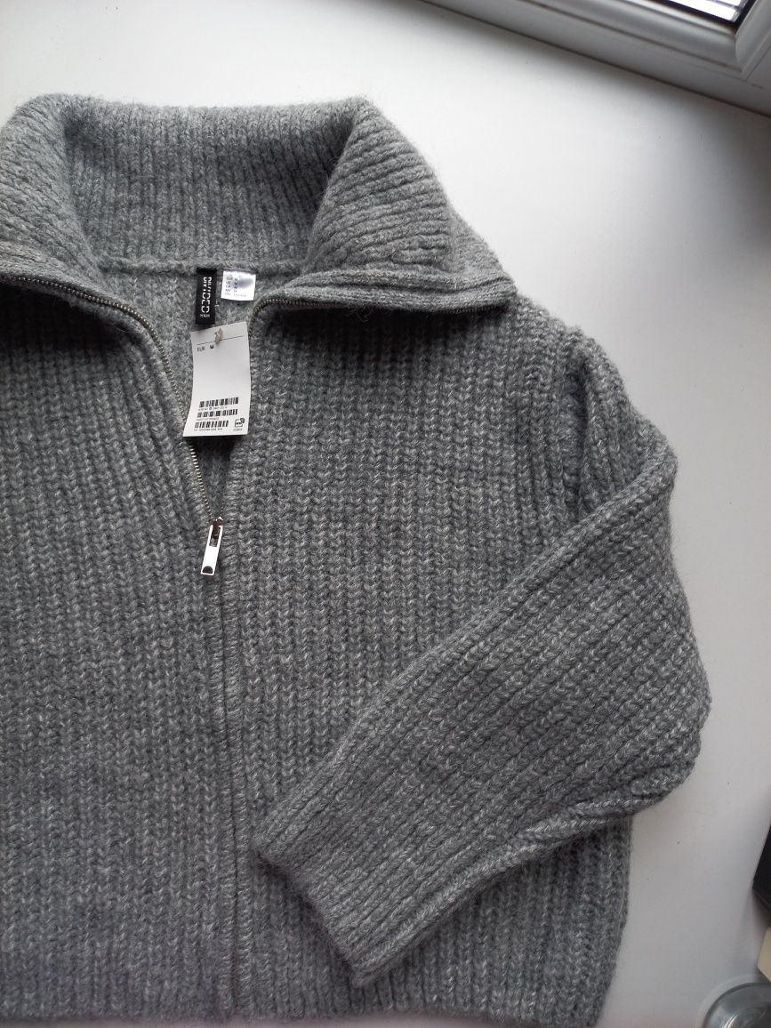 Кардиган H&M, сірий, теплий(S)
