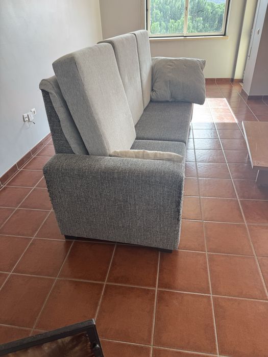 Sofa 3 lugares cinza