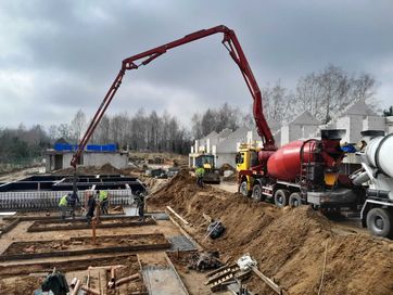 Beton towarowy, Pompogruszka , pompa do betonu , łódzkie