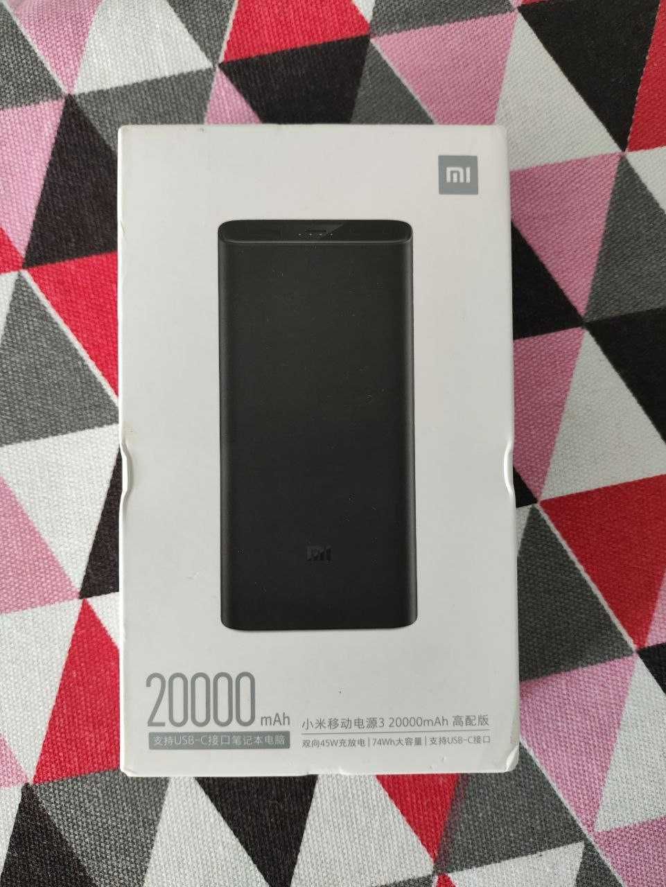 Xiaomi Mi Power Bank 20000mAh USB-C 45W QC3.0 Black
