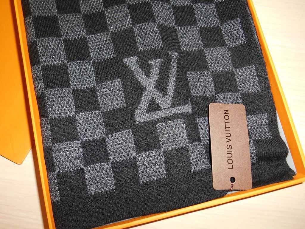 Louis Vuitton Szalik, Szal apaszka damski MĘSKI kasmir ciepły 258