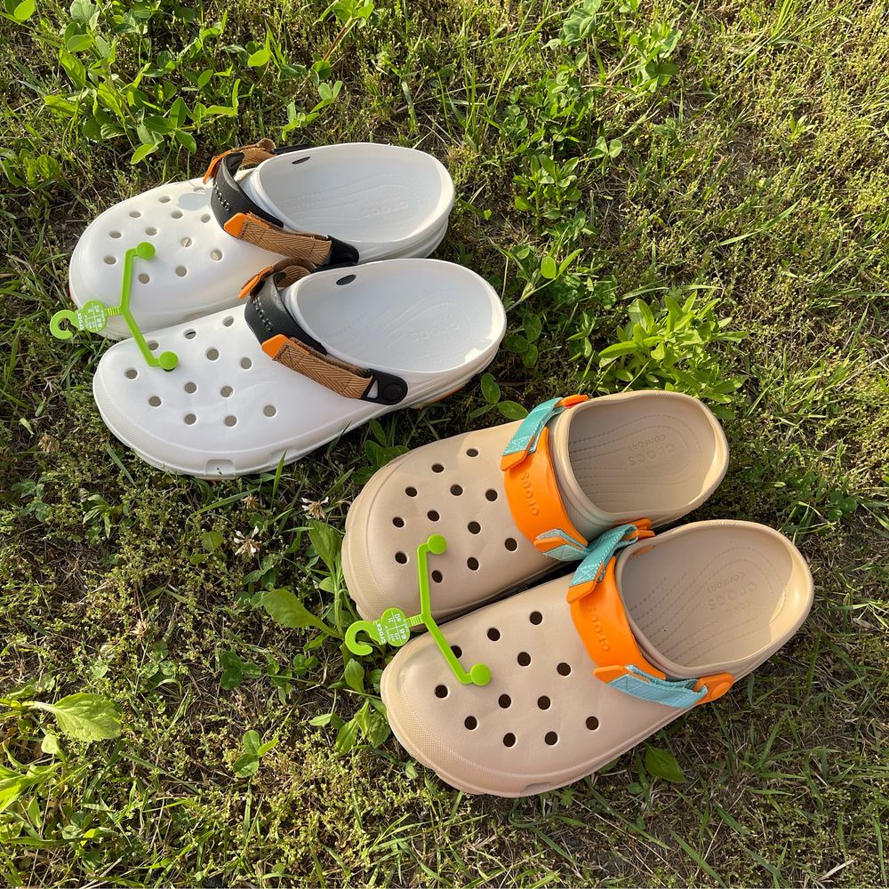 Чоловічі Крокси Оригінал Білі, Бежеві.Зручні Crocs Sabo 48-49,30-31см