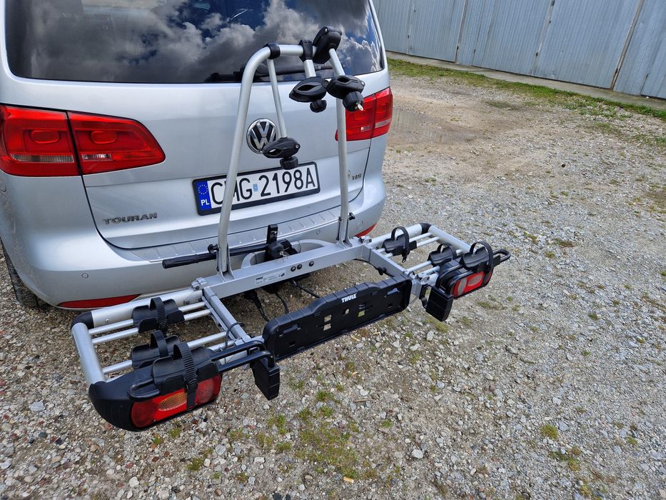 Bagażnik na 3 rowery thule plus adapter na koło zapasowe