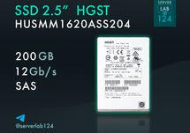Серверний накопичувач HGST SSD 200GB 12G SAS 2.5" HUSMM1620ASS204