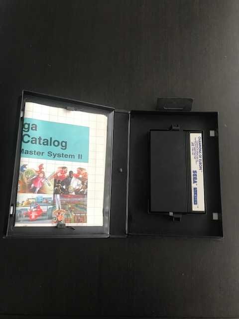 Master System - Jogo Champions of Europe Completo c/ manual