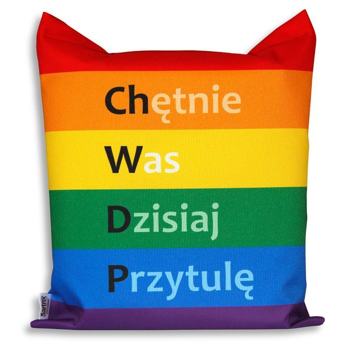 Torba impregnowana tęcza LGBT ChWDP dwustronna