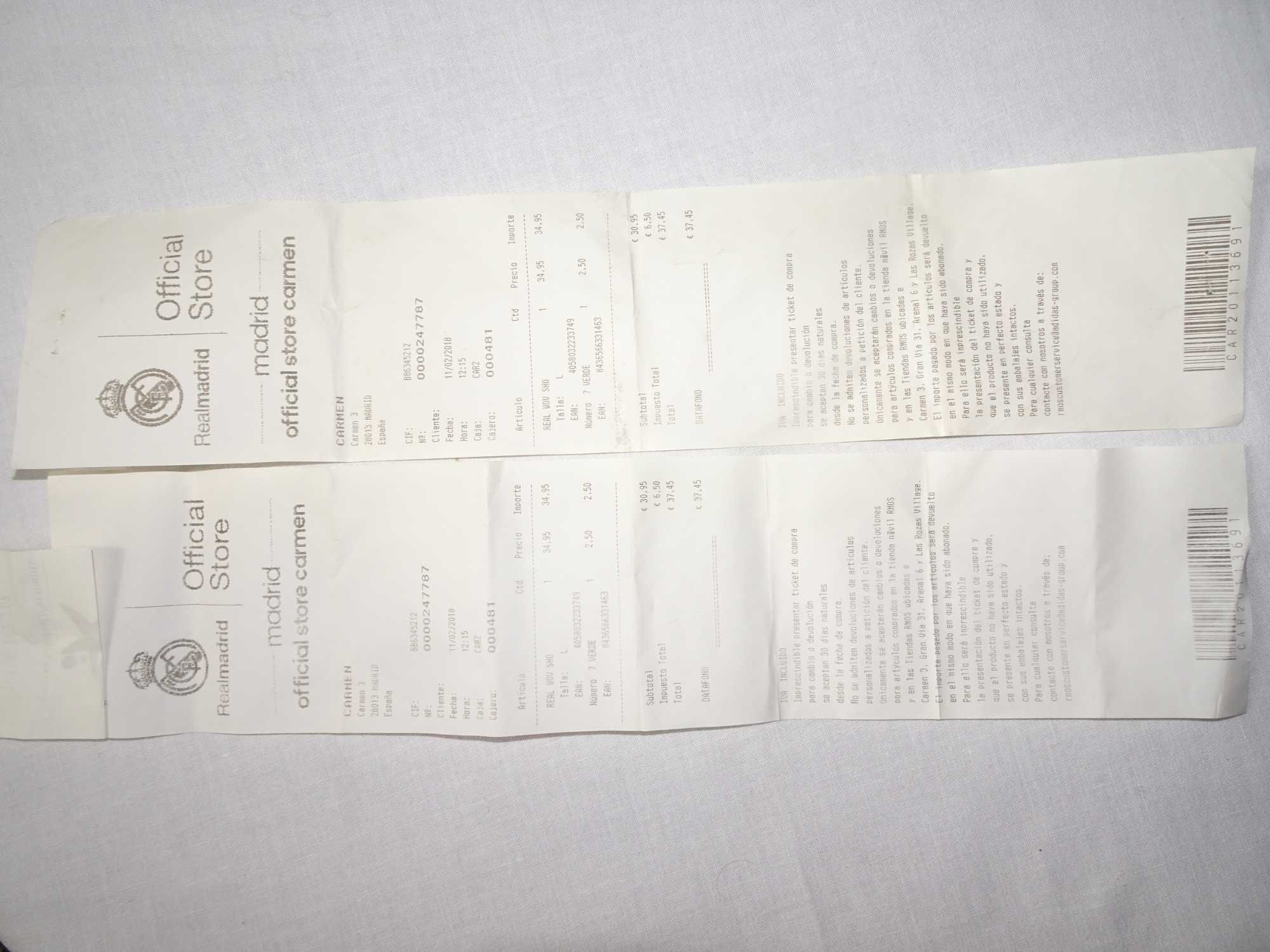 Oryginalne piłkarskie szorty Real Madryt