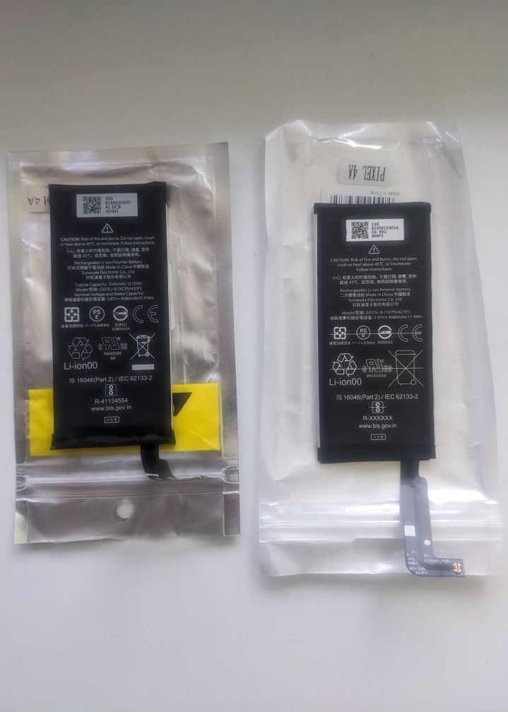 Акумулятори від Google Pixel 4a
