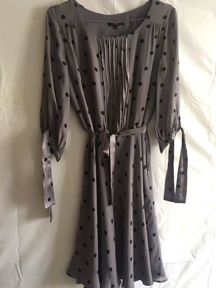 Sukienka w grochy , rekaw 3/4 , rozmiar S