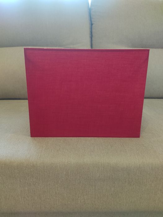 Abajur candeeiro quadrado bordeaux