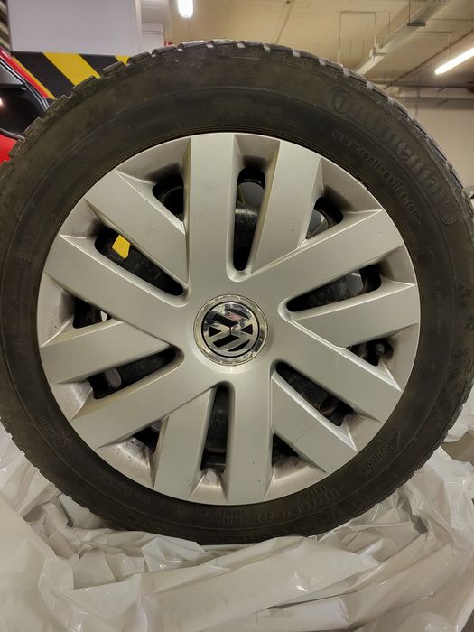 Opony zimowe Continental 185 / 60 R 15 88T stalowe felgi i kołpaki