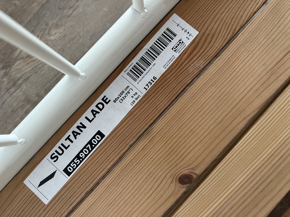 Łóżko metalowe ikea minnen