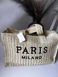 Torebka pleciona koszyk paris milano