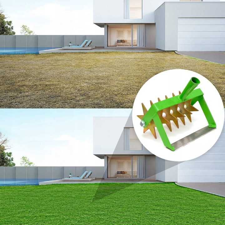 Wertykulator Kultywator 6-gwiazdkowy z Ostrzem Aerator ręczny