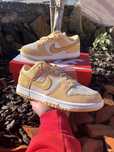 Nike dunk low celestial gold suede