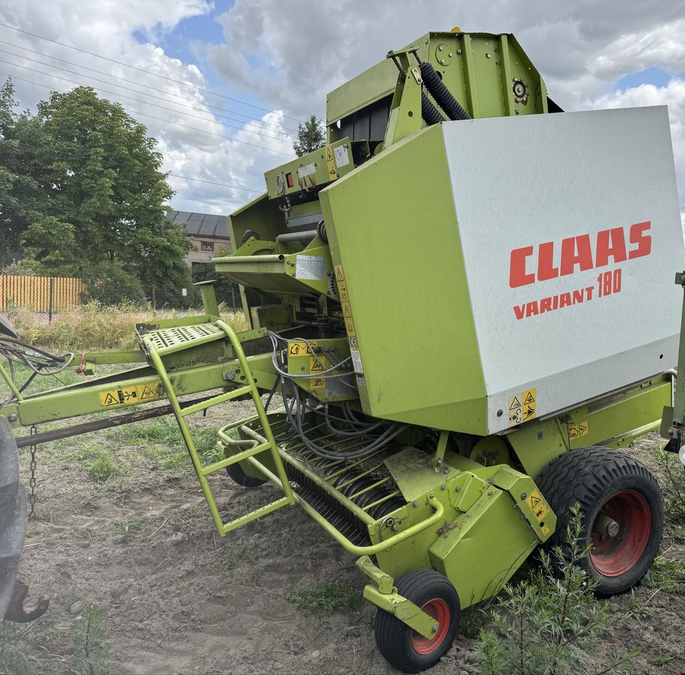Claas Variant 180, prasa rolująca, siatka, sznurek, rotor